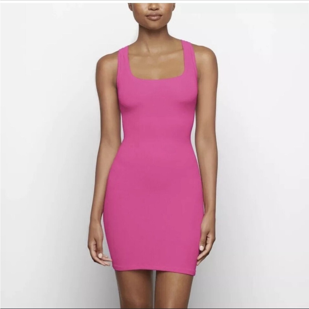 SKIMS Ribbed Mini Dress - Picture 1 of 7